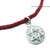 Red Leather Bracelet with Star of David Red Leather Bracelet with Star of David