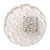 Woman's Beaded Wire Kippah - White Flower Design