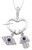 Silver Hamsa and Evil Eye Necklace Silver Hamsa and Evil Eye Necklace