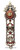 Metal Mezuzah Case with Crystals