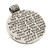 Filigree Pendant with Ana BeKoach Blessing - Back Filigree Pendant with Ana BeKoach Blessing - Back