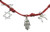 Kabbalah Red String with Chai, Hamsa and Star of David
