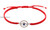 Red String Macrame Bracelet with Evil Eye