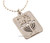 Israeli Army Dog Tag Necklace with Menorah Israeli Army Dog Tag Necklace with Menorah