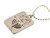 Israeli Army Dog Tag Necklace with Menorah Israeli Army Dog Tag Necklace with Menorah