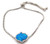 Silver and Blue Opal Hamsa Tennis Bracelet