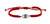 Red String Bracelet with Blue Evil Eye