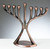 Antique Copper Finish Modern Menorah