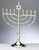 Large Traditional Menorah - Silvertone Finish