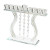 Crystal Hanukkah Menorah - Harp of David