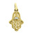 Solid Gold Hamsa Protection Hand Pendant