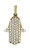 Solid Gold Hamsa Pendant