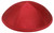Personalized Red Raw Silk Kippah