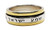 925 Sterling Silver & Gold Shema Yisrael Spinning Ring