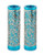 Turquoise Aluminum Shabbat Candlesticks