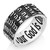 925 Sterling Silver Shema Yisrael Men's Ring