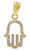 10KT Yellow Gold Hamsa Pendant 
