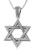 Sterling Silver Star of Magen David Necklace