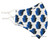 Blue Hamsas with Evil Eyes Cotton Face Mask Blue Hamsas with Evil Eyes Cotton Face Mask