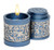 Travel Havdalah Set - Candle Holder & Spice Box - Blue & Silver Travel Havdalah Set - Candle Holder & Spice Box - Blue & Silver