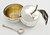 Sterling Silver Apple Shaped Honey Dish with Spoon