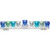 Crystal Hanukkah Menorah - Blue