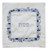 Matzah Cover - Embroidered Jerusalem in Blue and Silver