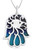 Hamsa Pendant - Sterling Silver & Enamel