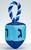 Hanukkah Dreidel Squeaky Dog Toy With Rope