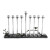 Black Orchid Hanukkah Menorah - Michael Aram Black Orchid Hanukkah Menorah - Michael Aram