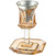 Crystal Kiddush Cup with Shabbat Blessing