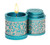 Travel Havdalah Set - Candle Holder & Spice Box - Turquoise & Silver Travel Havdalah Set - Candle Holder & Spice Box - Turquoise & Silver