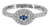Evil Eye Ring - Sterling Silver & Cubic Zirconia