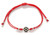 Kabbalah Red String Adjustable Bracelet with Star of David