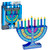 Mini Wood Menorah with Removable Candles
