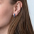 Sterling Silver English Lock Earrings With Eilat Stone