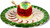 Apples & Honey Plate with Bowl and Wooden Honey Dipper Apples & Honey Plate with Bowl and Wooden Honey Dipper