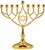 Gold-Tone Hanukkah Menorah