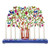 Hand-Painted Pomegranate Tree Hanukkah Menorah