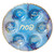 Glass Round Seder Plate - Blue Marble Design