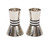 Hammered Aluminum Shabbat Candlesticks