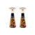 Painted Jerusalem Shabbat Candlesticks
