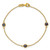 Gold-Tone 925 Sterling Silver Evil Eye Bracelet with Glass Accents
