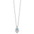 Sterling Silver Hamsa Necklace with Hearts
