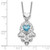 Sterling Silver Hamsa Necklace with Hearts