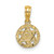 10K Yellow Gold Textured Star of David Pendant - Zion