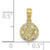 10K Yellow Gold Textured Star of David Pendant - Zion