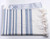 Wool Tallit with Techelet, Blue, and Silver Stripes