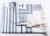 Wool Tallit with Techelet, Blue, and Silver Stripes