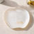 Rippled Glass Apple Dish